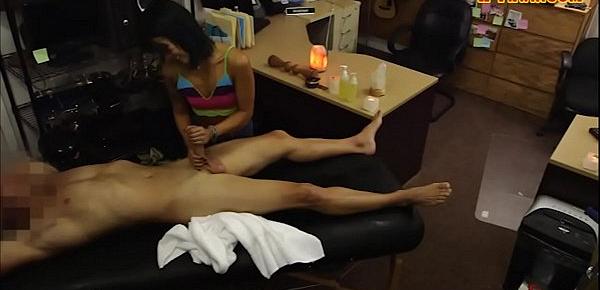  Slim Asian babe pounded at the pawnshop